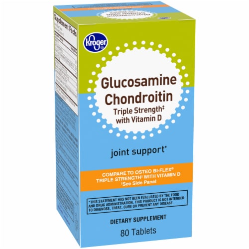 Kroger® Glucosamine Chondroitin Triple Strength with Vitamin D Tablets Perspective: back
