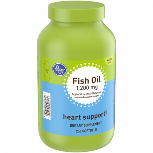 Kroger® Fish Oil Softgels 1200mg Perspective: back