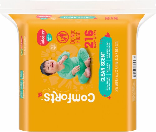 Comforts™ Clean Scent Baby Wipes Refill Perspective: back