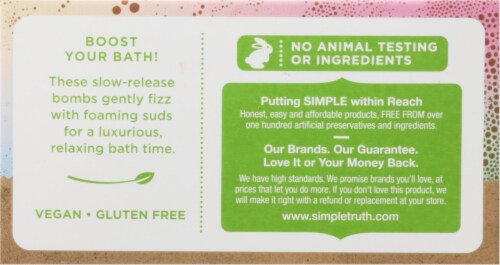 Simple Truth™ Fizzy Bath Bombs Perspective: back