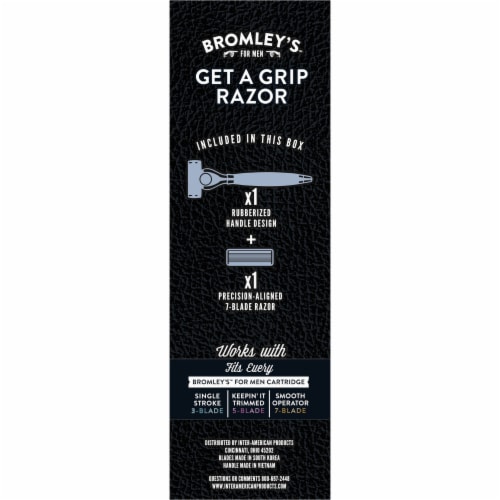 Bromley's™ for Men Get a Grip Razor Perspective: back