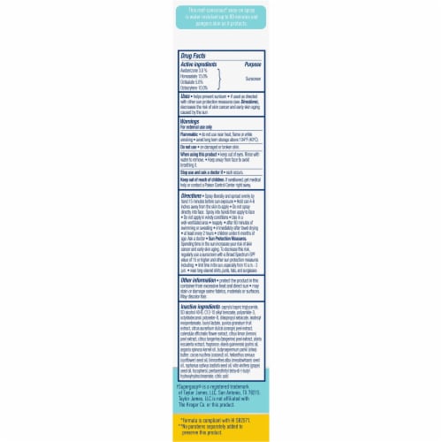 Kroger® Sunscreen Oil Spray SPF 50 Perspective: back
