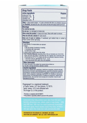 Kroger® Sunscreen Invisible Gel SPF 40 Perspective: back