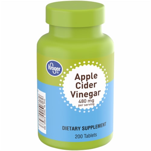 Kroger® Apple Cider Vinegar Tablets 480mg Perspective: back