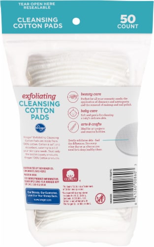 Kroger® Exfoliating Cotton Ovals Perspective: back
