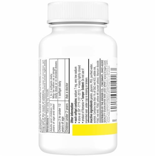 Kroger® Stool Softener Softgels 100mg Perspective: back