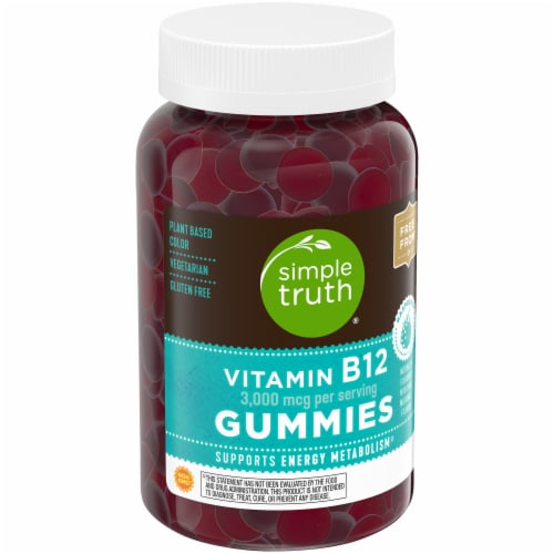 Simple Truth® Vitamin B12 Gummies Raspberry 3000mcg Perspective: back