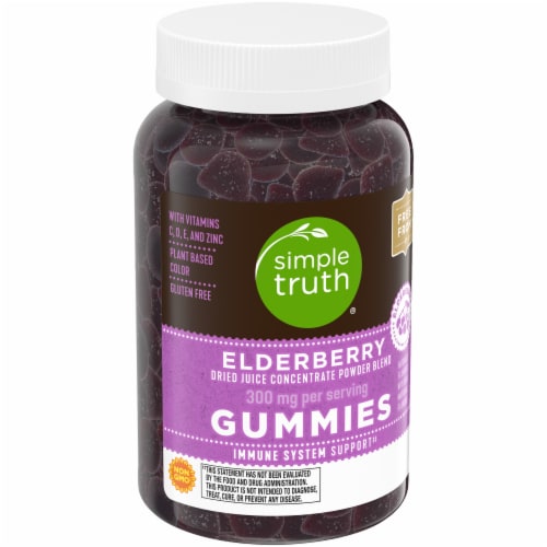 Simple Truth® Elderberry Gummies 300mg Perspective: back