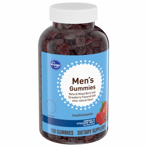 Kroger® Men's Mixed Berry Multivitamin Gummy Perspective: back