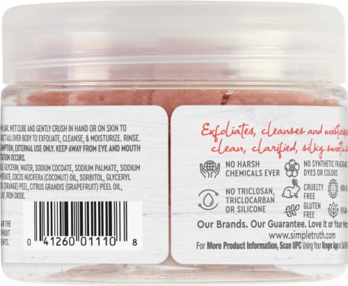 Simple Truth® Beauty Crate Grapefruit & Orange Exfoliating Sugar Cubes Perspective: back