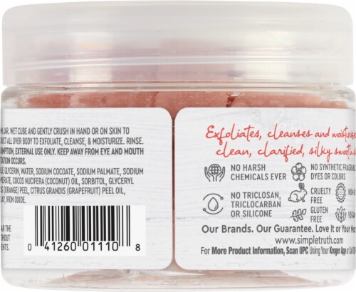 Simple Truth® Beauty Crate Grapefruit & Orange Exfoliating Sugar Cubes Perspective: back