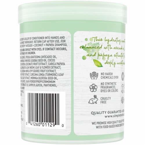 Simple Truth® Beauty Crate Avocado Coconut & Papaya Hydrating Conditioner Perspective: back