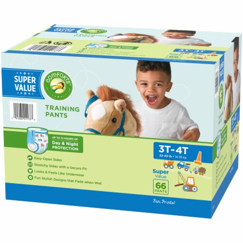 Comforts™ Day or Night Training Pants Boys 3T-4T (32-40 lbs) Perspective: back