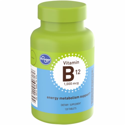 Kroger® Vitamin B12 1000mcg Tablets Perspective: back