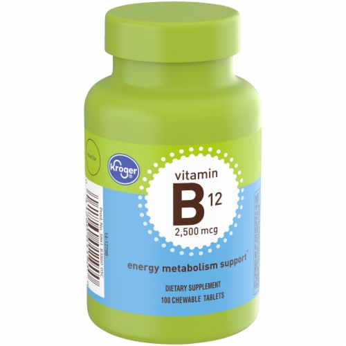 Kroger® Vitamin B12 Energy Metabolism Support 2500mcg Perspective: back