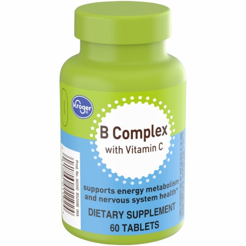 Kroger® B Complex with Vitamin C Tablets Perspective: back