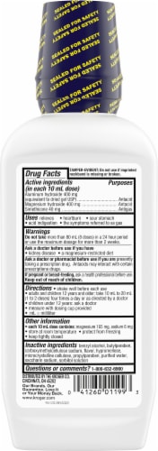 Kroger Cool Mint Regular Strength Antacid Perspective: back