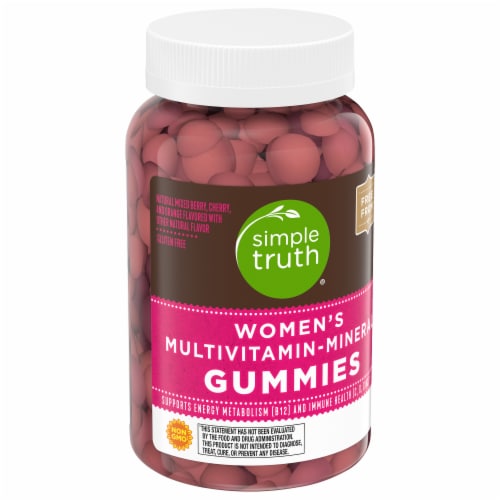 Simple Truth® Women's Multivitamin Gummies Mixed Berry Cherry & Orange Perspective: back