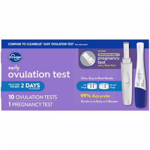 Kroger Ovulation Kit & Advanced Pregnancy Test Perspective: back