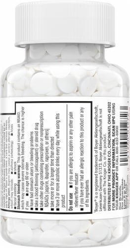 Kroger® Aspirin Tablets Perspective: back
