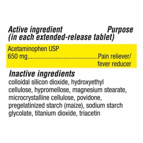 Kroger Arthritis Pain Relief Extended-Release Caplets Perspective: back
