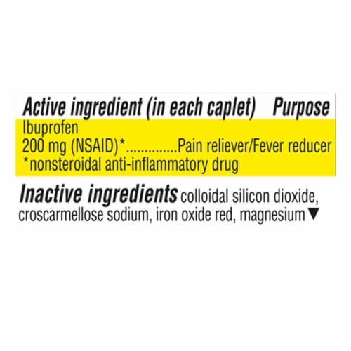 Kroger® Ibuprofen Coated Caplets 200mg Perspective: back