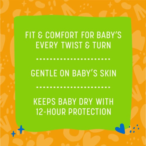 Comforts™ Newborn Day or Night Baby Diapers Perspective: back
