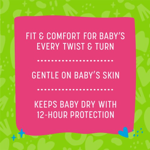 Comforts™ Day or Night Baby Diapers Size 1 (8-14 lbs) Perspective: back