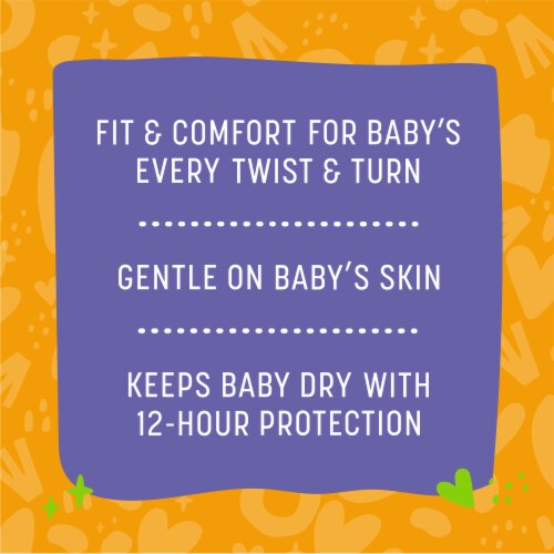 Comforts™ Day or Night Diapers Size 6 (35+ lbs) Perspective: back
