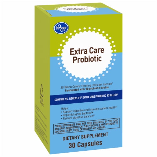 Kroger® Extra Care Probiotic Capsules Perspective: back