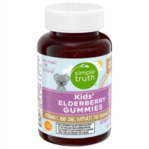 Simple Truth® Kids' Elderberry Gummies Perspective: back