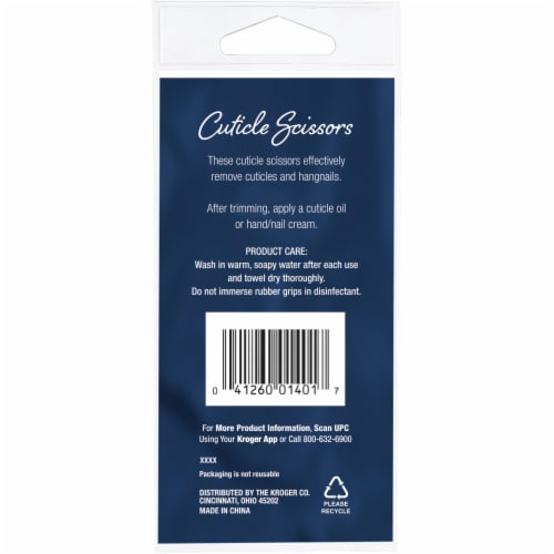 Pretty Savvy™ Stainless Steel Cuticle Scissors Perspective: back