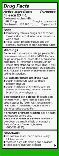 Kroger® Tussin DM Cold & Congestion Non Drowsy Liquid Medicine Perspective: back
