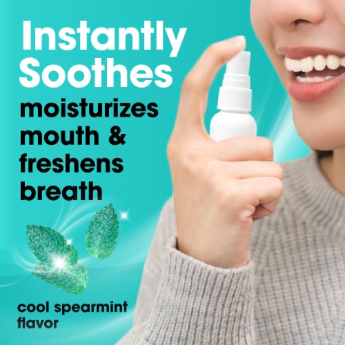 Kroger® Dry Mouth Moisturizing Spray Cool Spearmint Perspective: back
