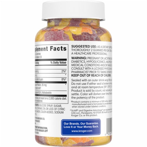 Kroger® Probiotic Gummies Perspective: back