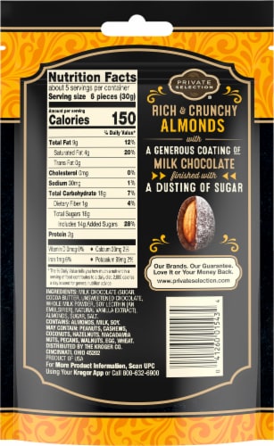 Private Selection® Milk Chocolate Toffee Almonds Perspective: back