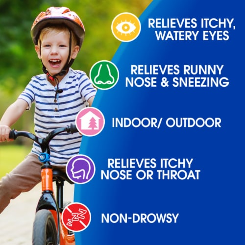 Kroger® Children's Loratadine 24 Hour Allergy Relief Dye-Free Sugar-Free Grape Flavor Liquid Perspective: back