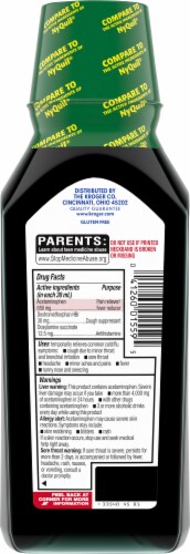 Kroger NightTime Cold & Flu Acetaminophen Medicine Perspective: back