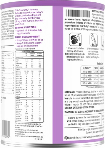 Comforts™ Gentle Milk Based Infant Formula Powder Value Size Perspective: back