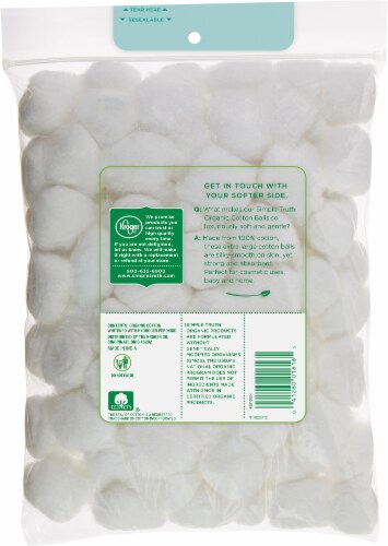 Simple Truth Organic™ Cotton Balls Perspective: back