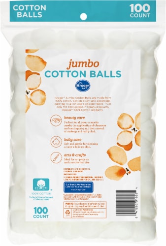 Kroger® Jumbo Cotton Balls Perspective: back