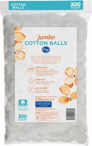 Kroger® Jumbo Cotton Balls Perspective: back