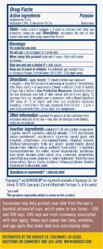 Kroger® Shimmer Sunscreen 40 SPF Perspective: back