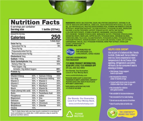 Comforts™ Chocolate Pediatric Shake Multipack Perspective: back