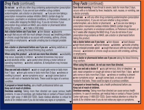 Kroger® Daytime/NiteTime Cold & Flu Softgels Medicine Perspective: back