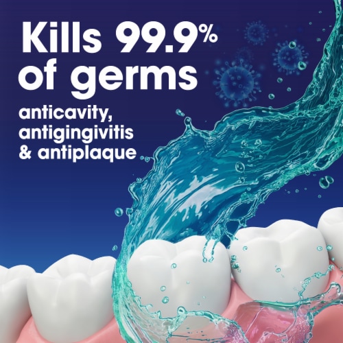 Kroger® Antiseptic Mouthwash Blue Mint with Tartar Control Perspective: back
