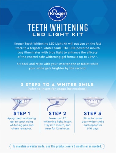 Kroger®Teeth Whitening LED Light Kit Perspective: back