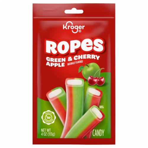 Kroger® Green Apple Cherry Candy Ropes Perspective: back