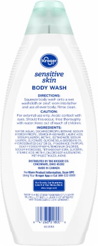 Kroger® Body Wash For Sensitive Skin PH Balanced with Moisturizing Creme Formula Perspective: back