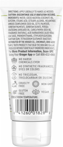 Simple Truth® Avocado + Coconut + Papaya Soothing Hand Lotion Perspective: back